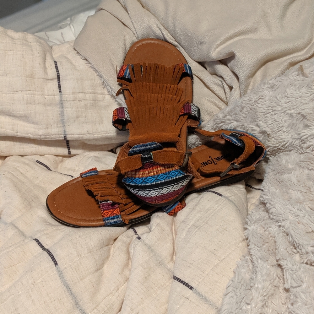 Tribal pattern sandals